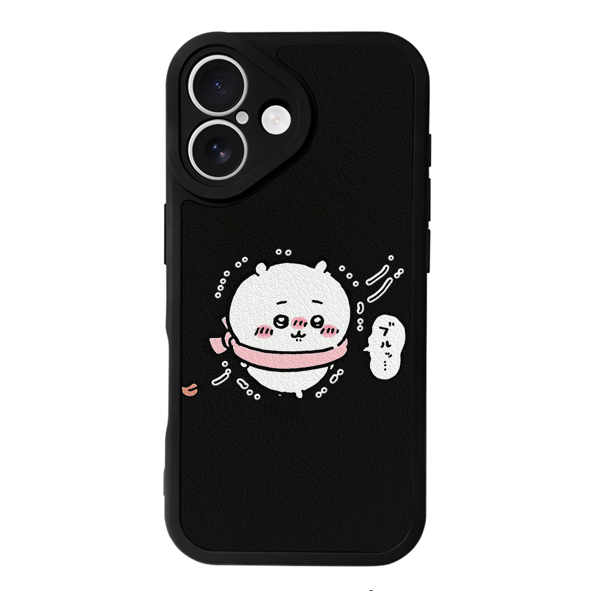 （画像用） ちいかわ ちいかわ Chii-kawa chiikawa 【iPhone 16シリーズ対応】シリコンスマホケース（レザー調） 材質：シリコン